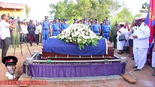 NATIONAL POLICE OFFICER POLICE CONSTABLE ERIC KYALO BURIAL