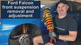 Ford Falcon BF front suspension removal and shock adjustment