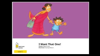 A Story A Day | I WANT THAT ONE #prathambooks #kidsbooks #readaloud #kids #level1