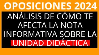 Oposiciones 2024: ¿Unidad Didáctica o Situación de Aprendizaje? Analisis de la Nota Oficial