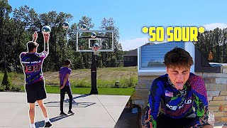 Crazy 1v1 Basketball Game (lemon juice forfeit) *Throw Up Warning*