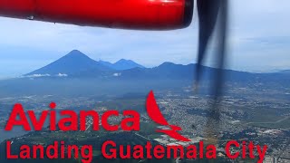 Avianca ATR 72-600 ✈ Landing Guatemala City | Beautiful Volcano View