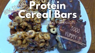 YUMMY No Bake #healthysnacks! Cereal Bars Recipe - 2 Ways!! // Cheerios #healthy #snack  bars