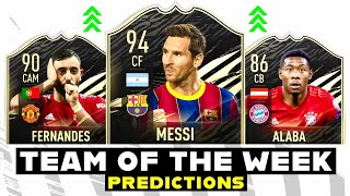 FIFA 21 | TOTW 7 PREDICTIONS 😱🔥 TEAM OF THE WEEK FT. LIONEL MESSI, BRUNO FERNANDES & DAVID ALABA ✅