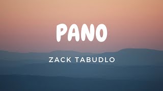 Zack Tabudlo - Pano (Lyric Video)