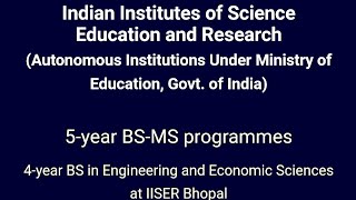 Integrated BS-MS Admissions IISER-2022 II For details, follow link in description👇