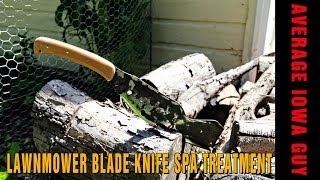 Lawnmower Blade Knife Spa Treatment