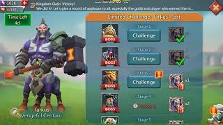 Lords Mobile limited challenge: Tarkus past stage 3 Auto | Vengeful Centaur Stage 3 |Tarkus Stage 3|