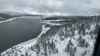 Snowfall - Aerial Raw Footage of Mountain Roads and Highways