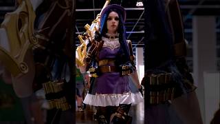 💜 ARCANE CAITLYN COSPLAY SLAYS 🔫 #shorts