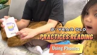 Seth Practices Reading Using Phonics