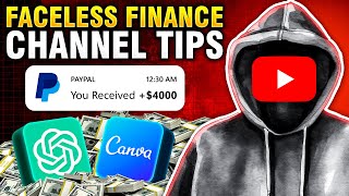 How to create A Faceless Finance Tips Channel Using Chat GPT & Canva In 10 Mins [2024]