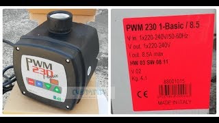 🔴Работа насосной станции с устройством PWM 230, регулирующим частоту вращения ротора насоса