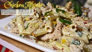 Creamy Chicken Alfredo Penne Pasta Recipe | Easy Delicious And Creamy Pasta  🍽😋