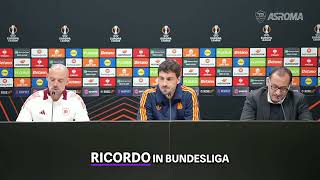 TOTTENHAM ROMA CONFERENZA STAMPA PRE MATCH MATS HUMMELS