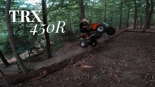 Terry's trx450r, single track 450rl.#singletrack #honda #trx450r