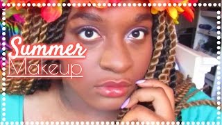 Summer Glam Makeup 2016+DIY Flower Crown| GodessbyHeart