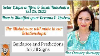 Solar Eclipse in Libra and Swati Nakshatra/predictions for all 12 signs