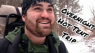 Solo Hot Tent Camping | Illegal Drug Op Found!