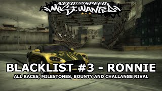 Need for Speed: Most Wanted (2005) | Career | Blacklist #3  - Ronnie | PC Playthrough