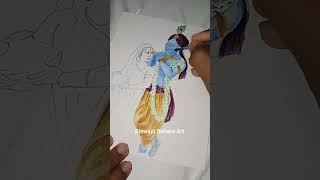 Radha Krishna painting 🪷😍🙏#radhakrishna #drawing #shorts