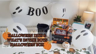 HALLOWEEN DIYS & WHAT'S IN THE BOYS HALLOWEEN BOX