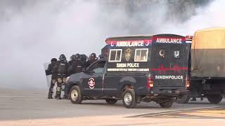 Mobs ko disperse karnay ke training : KarachiPolice : Razaqabad