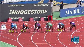 9,99 Men's 100m   MEITÉ Ben Youssef Paris Diamond League 2017