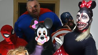 Superheroes VS Scary Minnie