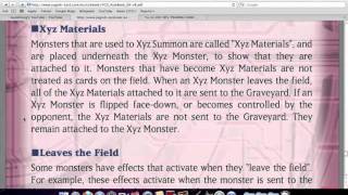 PK's Yugioh News: XYZ Materials Ruling