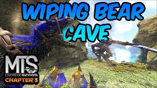 WIPING CROUCH BEAR CAVE FROM THE INSIDE! | ARK MTS RAIDING