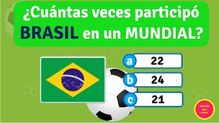 Adivina cuántas veces participaron en un MUNDIAL estos países de América y África⚽|  Test de Fútbol😎