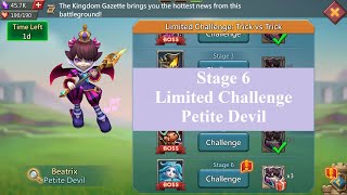 lords mobile Petite Devil Stage 6 | Limited Challenge Trick vs Trick Stage 6 | Beatrix stage 6