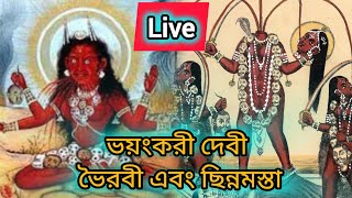 দেবী ভৈরবী এবং ছিন্নমস্তার মাহাত্ম্য কথা আলোচনা করব🔴 live #livestream