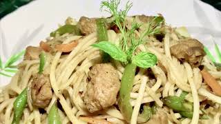 Soyabean Chowmein Recipe / Soya Chunks Noodles Recipe / सोया चाऊमीन बनाने की विधि