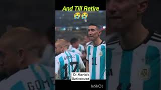 di maria's retirement😭😭| #shorts #ytshorts #football