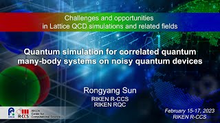 ”Quantum simulation for correlated quantum many-body systems on noisy quantum devices”