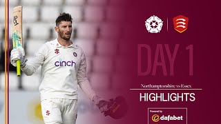 Keogh Charges To 154 On Day 1 | Northamptonshire v Essex | Day 1 County Championship Highlights