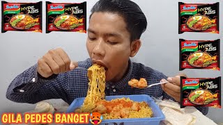 MUKBANG INDOMIE TERPEDAS RASA AYAM GEPREK+BAKSO MERCON HYPEABIS