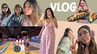 KIZ KIZA GEZELİM 💅🏻👯‍♀️| makyaj, cilt bakımı, spor, bowling, sushi, havuz VLOG