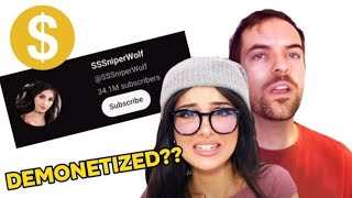 SSSniperwolf Apologizes To Jacksfilms After Being DEMONETIZED!!