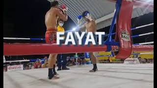 Rawai Muay Thai boxer Fayat fights in Ranong, Thailand - 28 August 2022