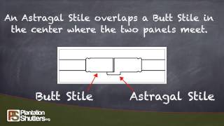 Astragal Stile by Plantation Shutters .org