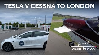 Electric Car vs Small Plane: Devon to London. Which is faster, door to door? Cessna v Tesla