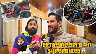 Finally @TheUK07Rider ki shuru hui Extreme spiti ride vo bhi apni Superbikes pe😱