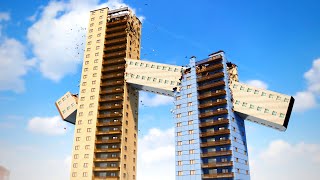 Dropping Building From Very High - Teardown