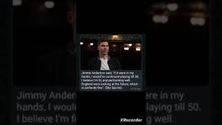 Jimmy Anderson statement on himself