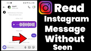 HOW TO READ INSTAGRAM MESSAGES WITHOUT SEEN (2022)