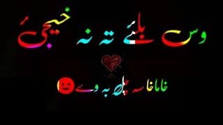 Pashto black screen Poetry | 🥀💔 Pashto WhatsApp status | pashto Shayari.