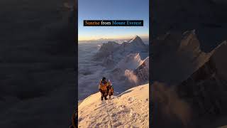 Most awaited sunrise from Mt Everest and on the Earth. #everest #sunrise #sunset #shorts #video